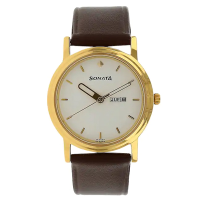 "Sonata Gents Watch 1141YL10 - Click here to View more details about this Product